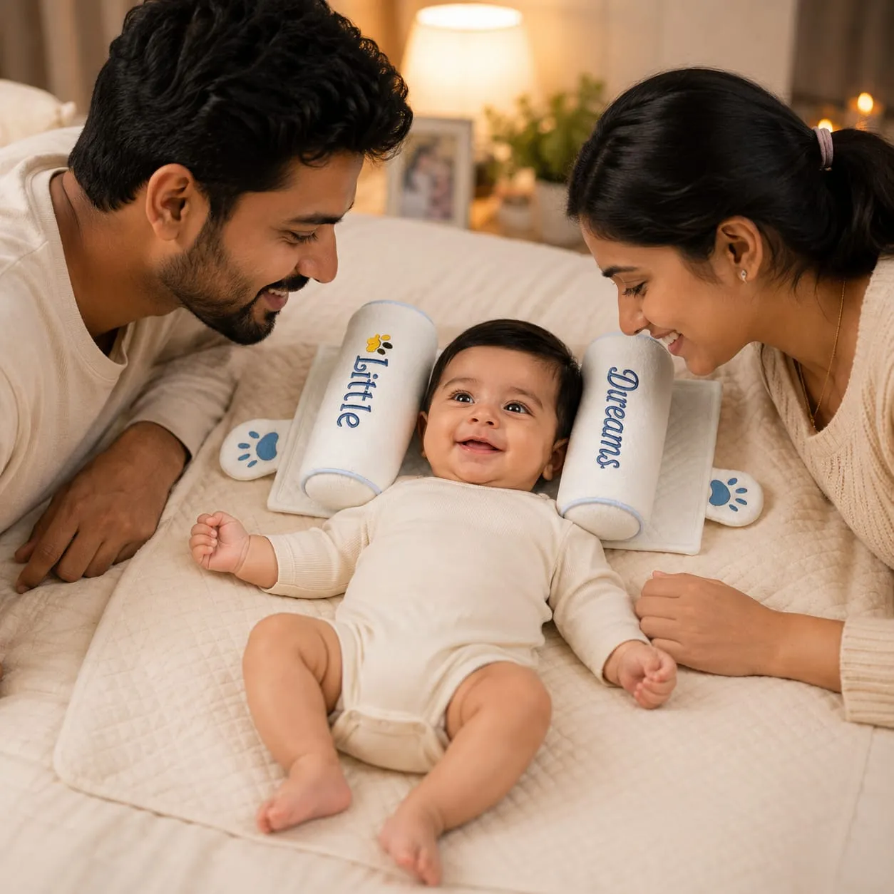 Premium Baby Sleeping Pillow | Soft Cotton & Natural Millet Filling | Breathable Baby Support Pillow — Baby Essentials, view 6