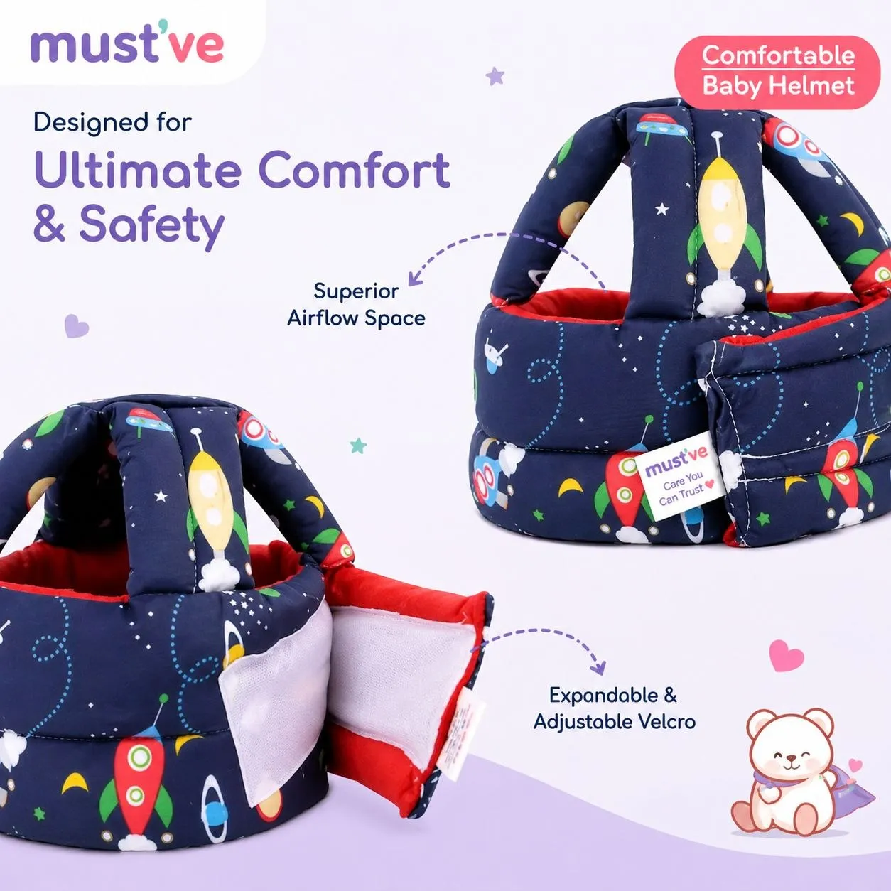 Baby Head Protection Helmet – Safety Cushion. Don’t Wait for the Fall — Baby Essentials, view 7