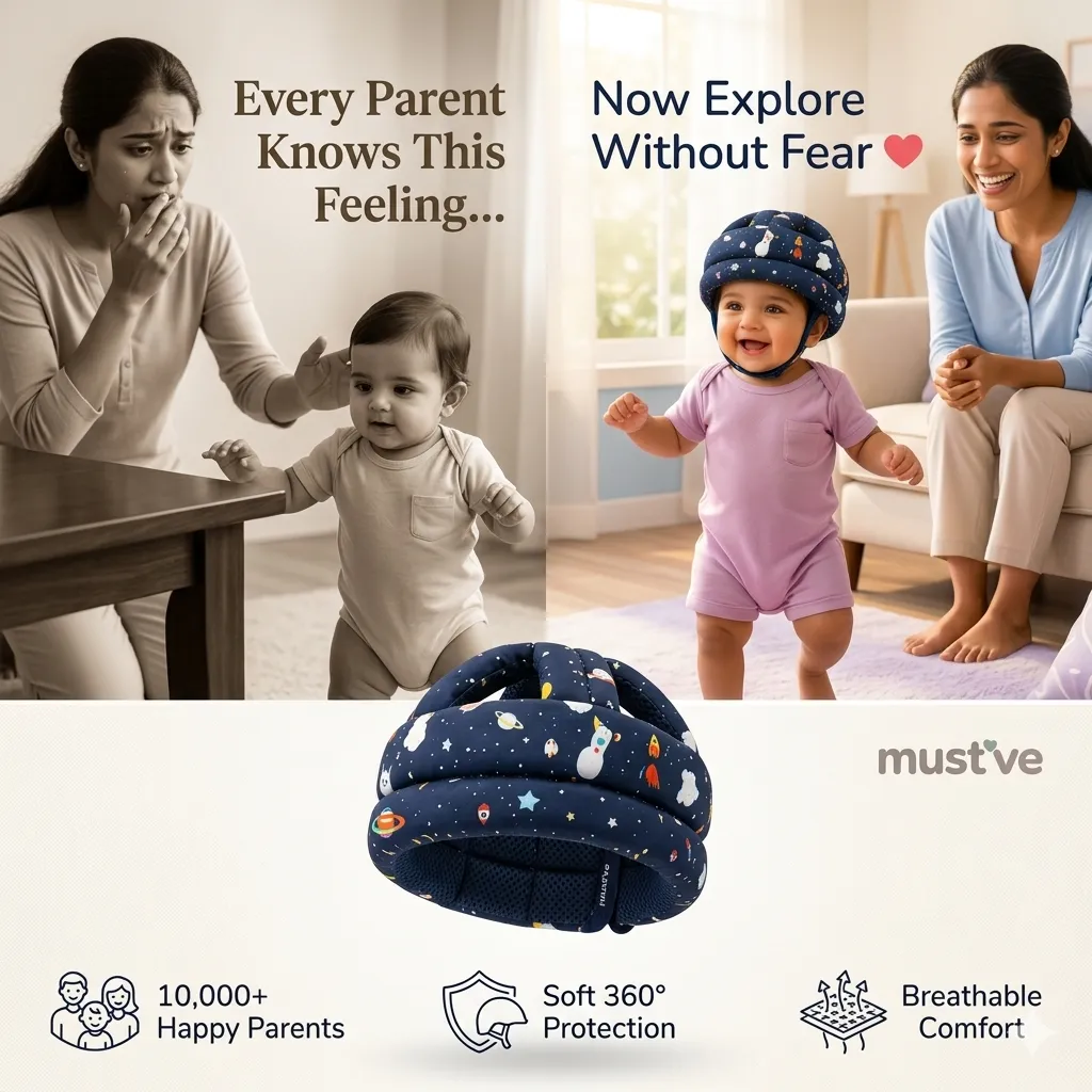 Baby Head Protection Helmet – Safety Cushion. Don’t Wait for the Fall — Baby Essentials, view 3