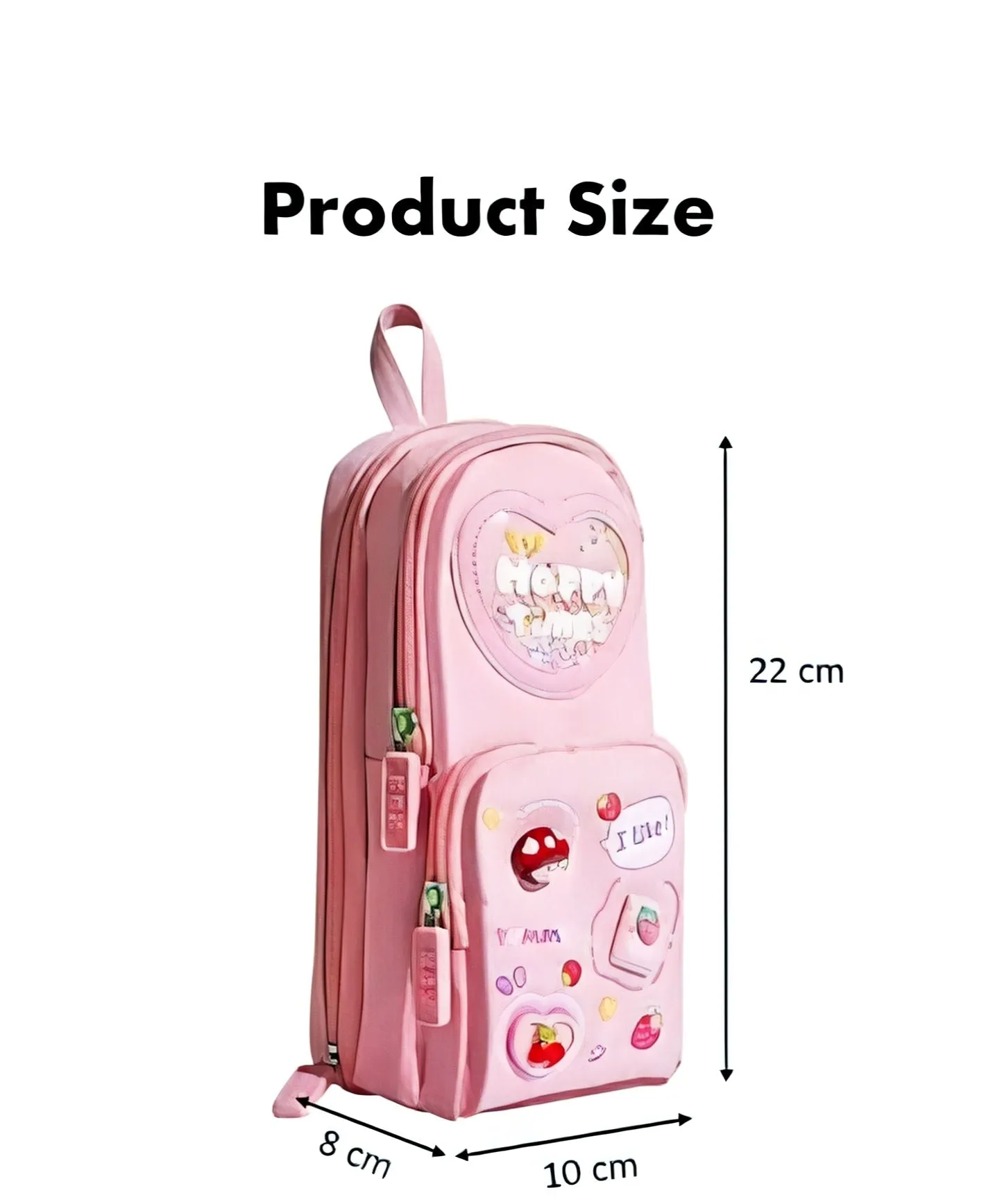 Make Your Child’s School Life Organized. PINK Smart pencil case with multiple compartments  No more messy bags!     Premium Large Capacity Cute Aesthetic Pencil Pouch for Girls & Kids (PINK) — Study Essentials Online, view 8