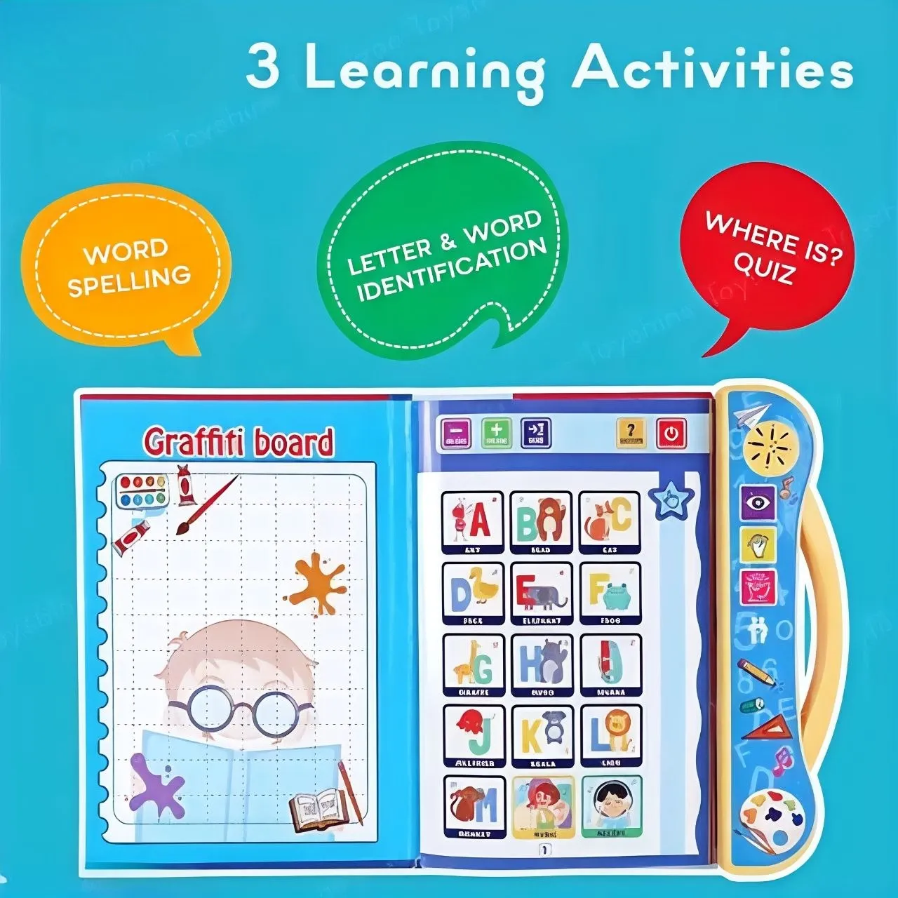 Smart Talking Learning Book for Kids (2–5 Years) | No Screen Learning Toy — Study Essentials Online, view 6